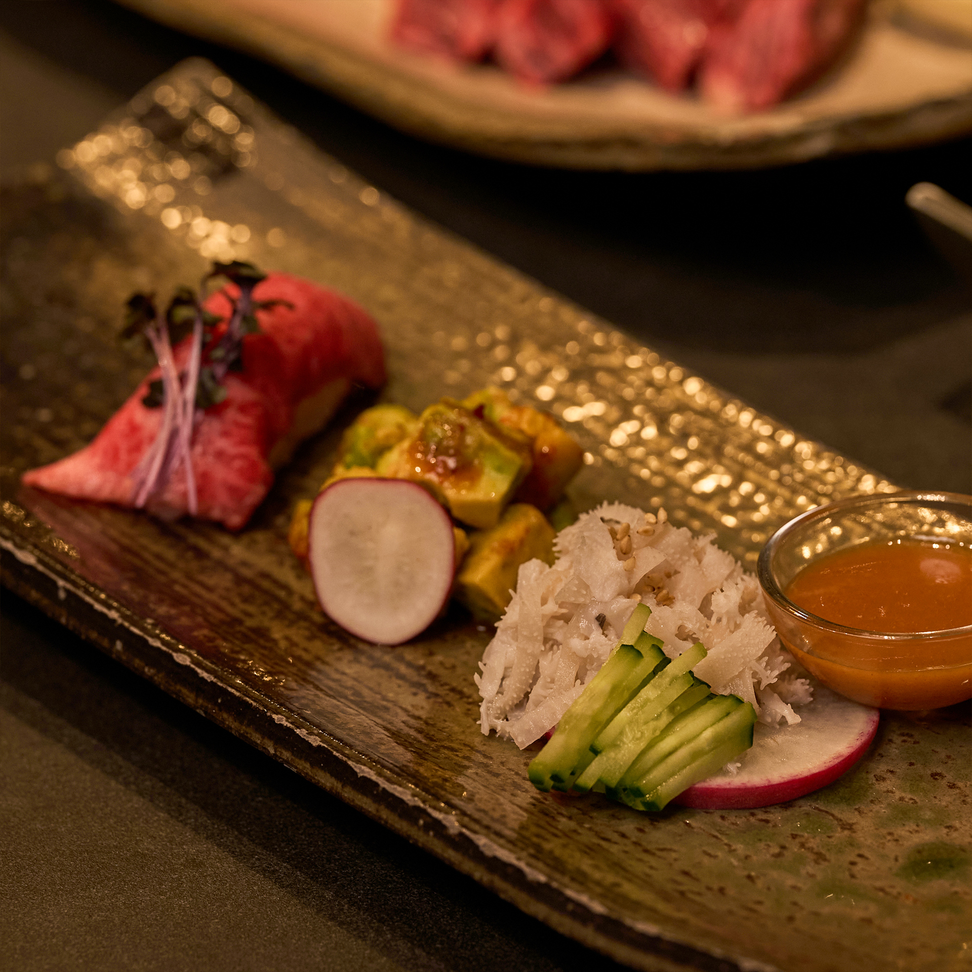 menu_course_Soshuwagyu-Beef-Sushi,-White-Tripe,-Daily-Kimchi